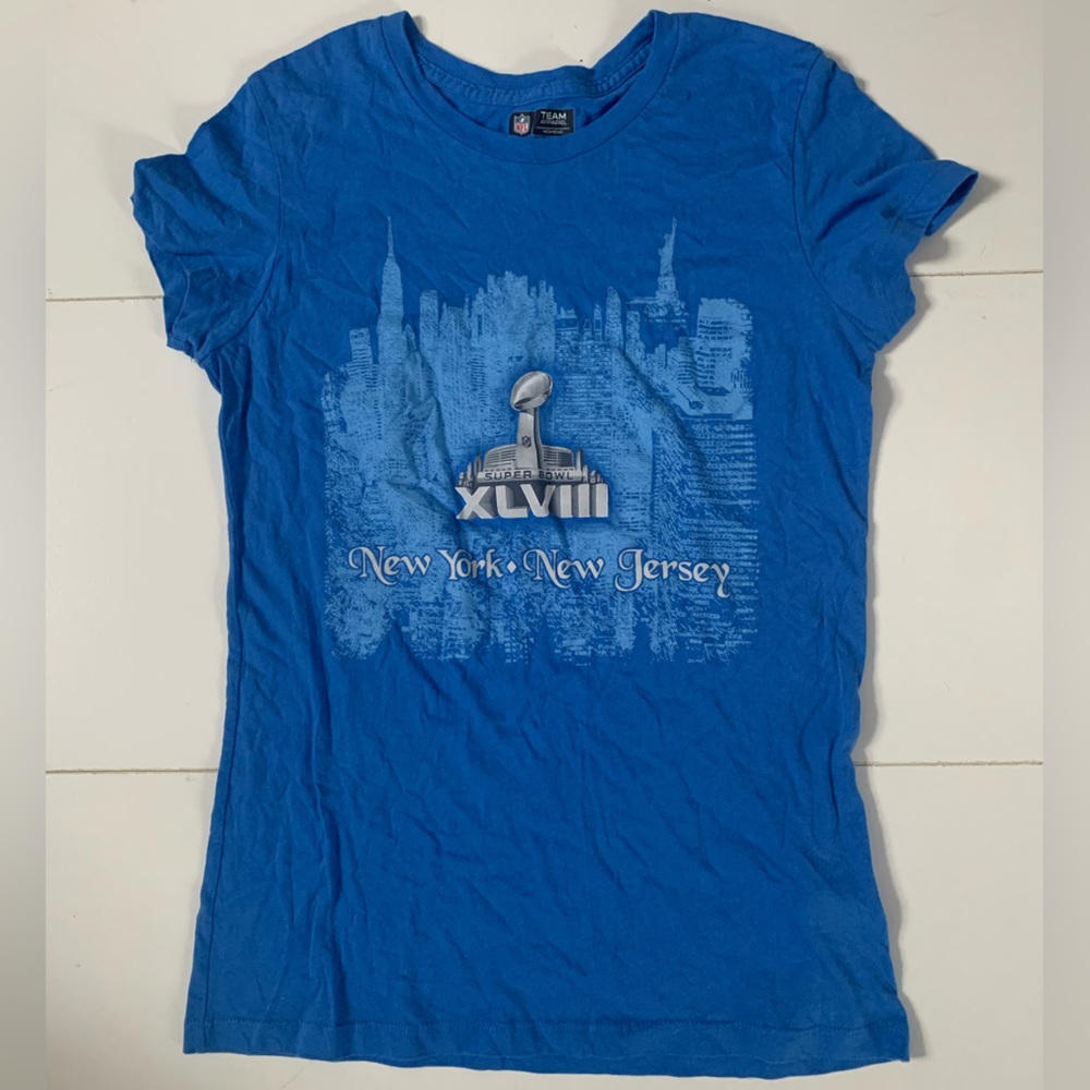 Blue Super Bowl XLVIII T-Shirt